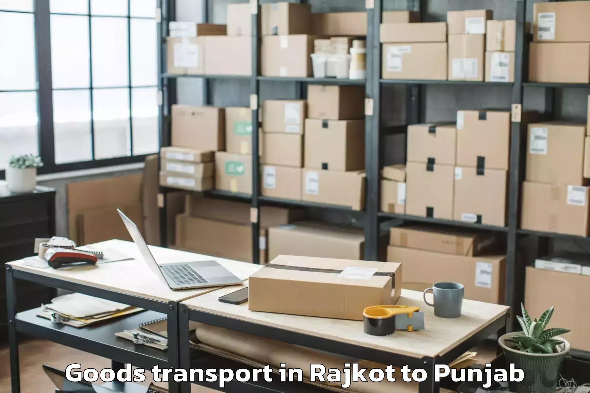 Leading Rajkot to Sirhind Fatehgarh Goods Transport Provider